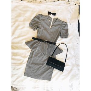 Bee Darling peplum striped dress